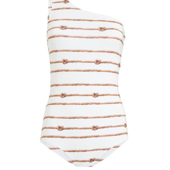 Verde Limon Marmara one shoulder swimsuit - Picture 2 of 7